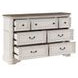 Florian Brown and Antique White 7 Drawer Dresser