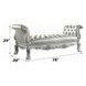 Dresden Gray Upholstered 78" Bed Bench with Nailhead Trim