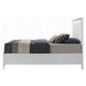 Haiden White King Storage Panel Bed with LED