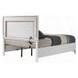 Haiden White King Storage Panel Bed with LED