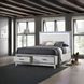 Haiden White King Storage Panel Bed with LED