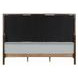 Carena White and Brown King Upholstered Panel Bed