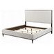 Carena White and Brown Upholstered Panel Bedroom Set