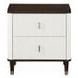 Carena White and Brown Upholstered Panel Bedroom Set