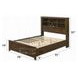 Merrilee II Oak King Bookcase and Storage Bed
