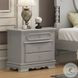 Flora Gray 2 Drawer Nightstand