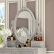 Flora Gray Oval Dresser Mirror with Jewelry Storage