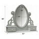 Flora Gray Oval Dresser Mirror with Jewelry Storage