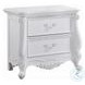 Latisha White 2 Drawer Nightstand