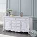 Latisha White 5 Drawer Dresser with Door