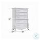 Latisha White 5 Drawer Chest