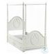 Dorothy Ivory Twin Canopy Poster Bed