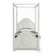 Dorothy Ivory Twin Canopy Poster Bed