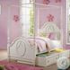 Dorothy Ivory Twin Canopy Poster Bed