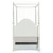 Dorothy Ivory Twin Canopy Poster Bed