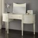 Dorothy Ivory 3 Drawer Vanity Desk with Mirror