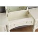 Dorothy Ivory 3 Drawer Vanity Desk with Mirror