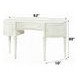 Dorothy Ivory 3 Drawer Vanity Desk with Mirror