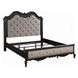 Chelmsford Beige and Antique Black Upholstered Panel Bedroom Set with Nailhead Trim