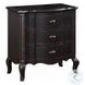 Chelmsford Black Antique 3 Drawer Nightstand