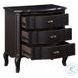 Chelmsford Black Antique 3 Drawer Nightstand