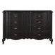 Chelmsford Black Antique 8 Drawer Dresser