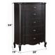 Chelmsford Black Antique 5 Drawer Chest