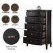 Chelmsford Black Antique 5 Drawer Chest