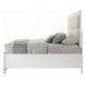 Tarian Cream and Pearl White Upholstered Storage Panel Bedroom Set with LED
