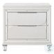 Tarian Pearl White 2 Drawer Nightstand