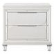 Tarian Cream and Pearl White Upholstered Storage Panel Bedroom Set with LED