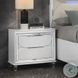 Tarian Pearl White 2 Drawer Nightstand