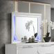Tarian Pearl White Rectangular Dresser Mirror with LED