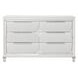 Tarian Cream and Pearl White Upholstered Storage Panel Bedroom Set with LED