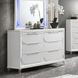 Tarian Pearl White 6 Drawer Dresser