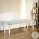 Tarian Pearl White 54" Upholstered Bench