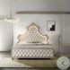 Lucienne Beige Velvet Upholstered Bedroom Set