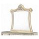 Lucienne Beige Upholstered Free Form Dresser Mirror with LED and Nailhead Trim