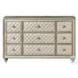 Lucienne Beige Velvet Upholstered Bedroom Set