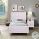 Gaines Pink High Gloss Full Panel Bed