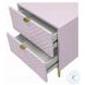 Gaines Pink High Gloss 2 Drawer Nightstand