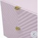 Gaines Pink High Gloss 2 Drawer Nightstand