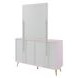 Gaines Pink Rectangular Dresser Mirror