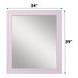 Gaines Pink Rectangular Dresser Mirror
