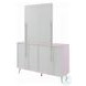 Gaines Pink High Gloss 6 Drawer Dresser