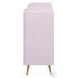Gaines Pink High Gloss 6 Drawer Dresser
