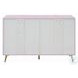 Gaines Pink High Gloss 6 Drawer Dresser