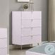 Gaines Pink High Gloss 4 Drawer Chest