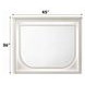 Laveda Pearl White Rectangular Dresser Mirror with LED