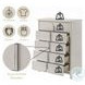 Laveda Pearl White 5 Drawer Chest